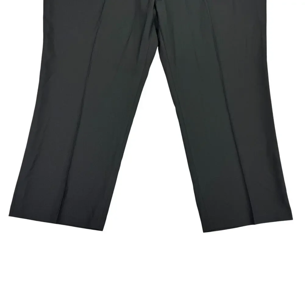 Haggar Mens Big & Tall Premium Comfort Classic Fit Dress Pants Black 48x29
